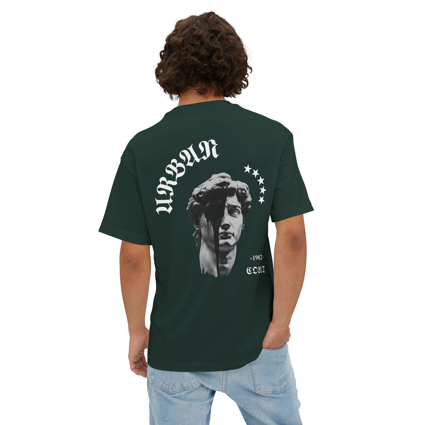 Camiseta Oversized Graphic 100% algodón, cuello redondo, con estampado [diseño unico]