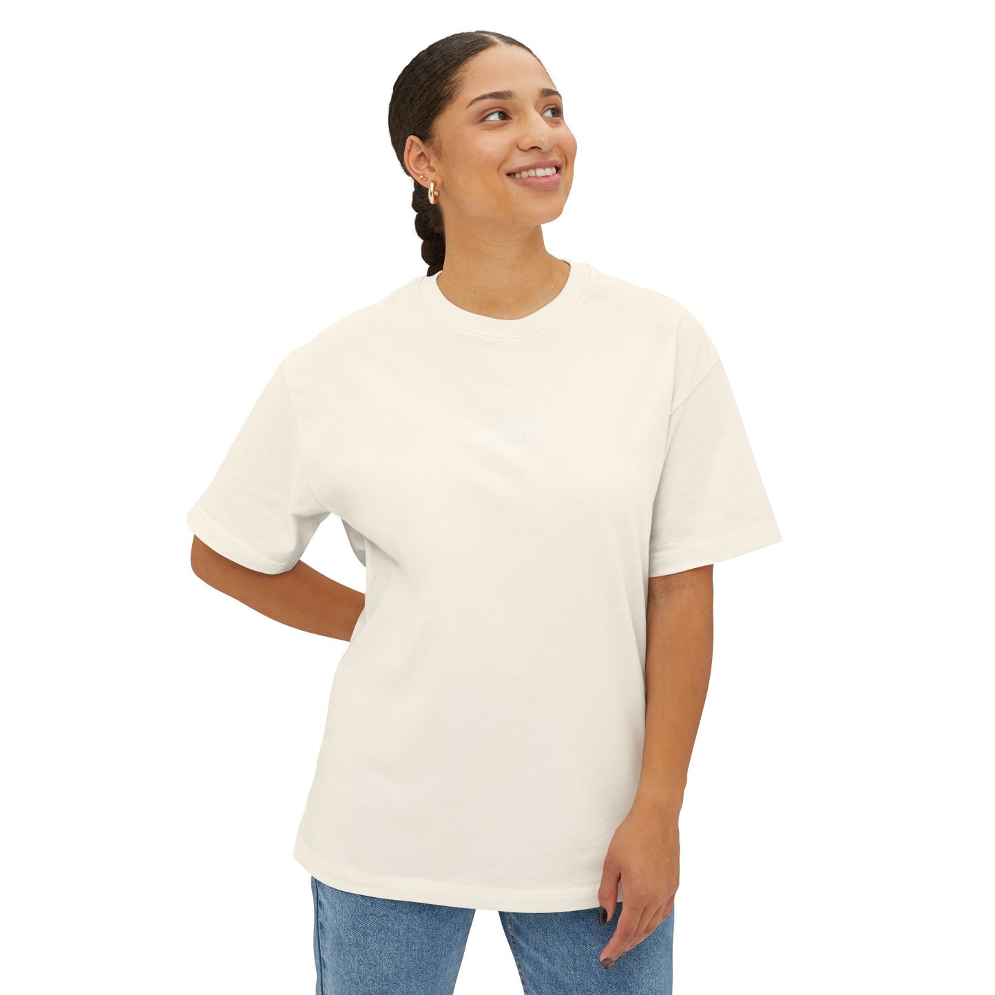 Camiseta Oversized Graphic 100% algodón, cuello redondo, con estampado [diseño unico]