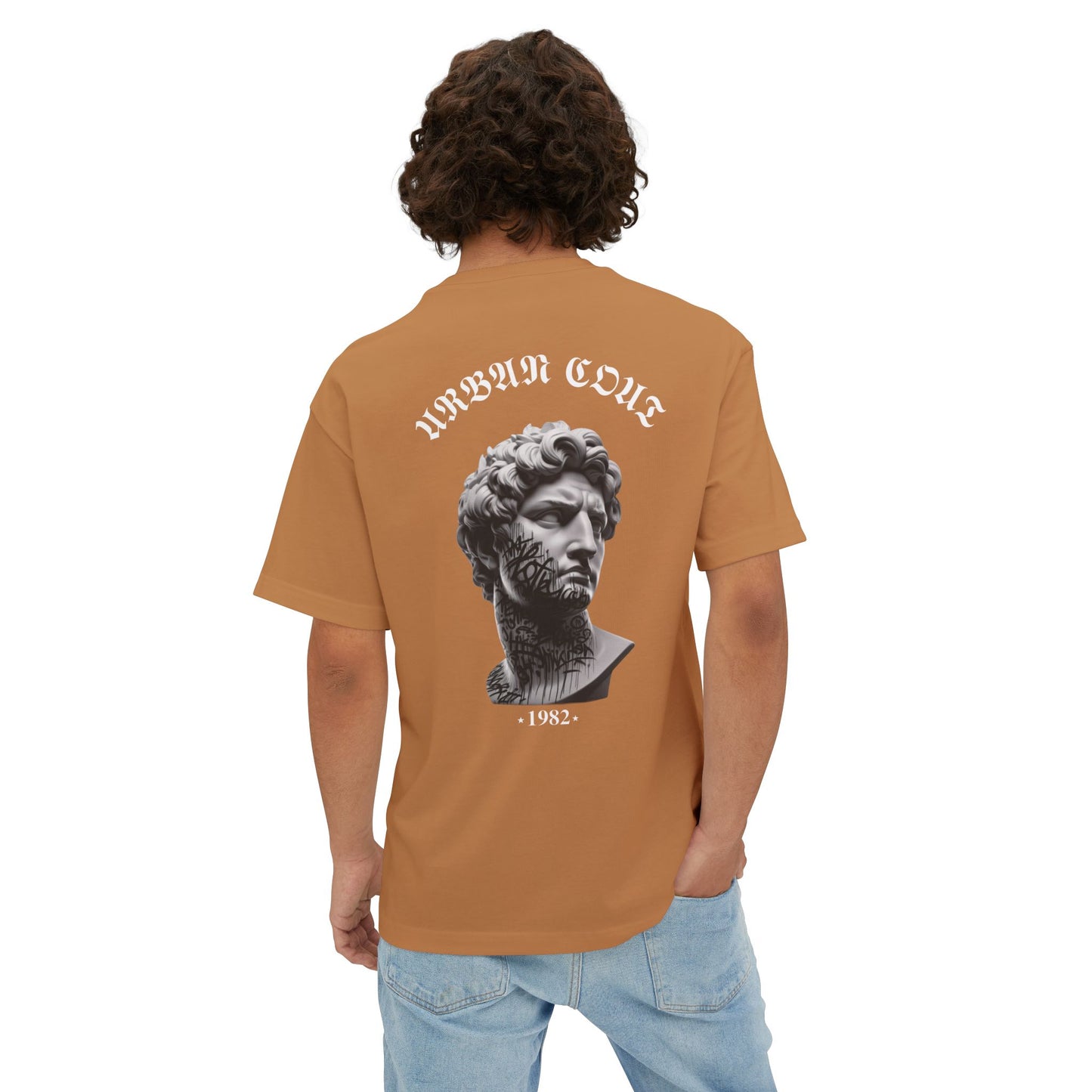 Camiseta Stylish Oversized 100% algodón, con estampado [diseño único], variedades de colores