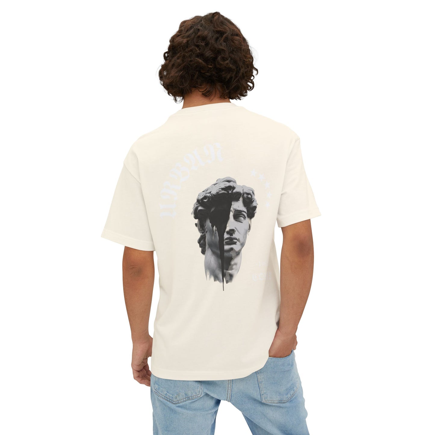Camiseta Oversized Graphic 100% algodón, cuello redondo, con estampado [diseño unico]