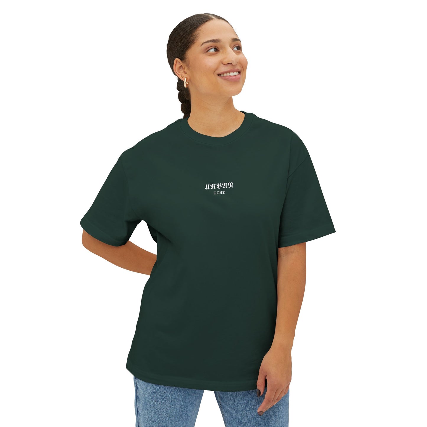 Camiseta Oversized Graphic 100% algodón, cuello redondo, con estampado [diseño unico]