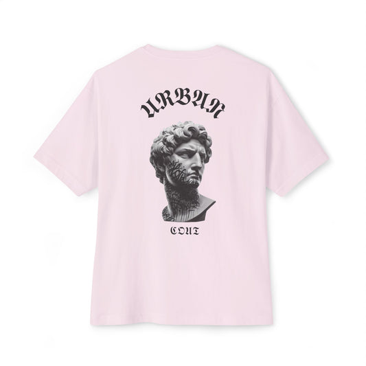 Camiseta Oversized 100% algodón con estampado [diseño único], cuello redondo, variedad de colores