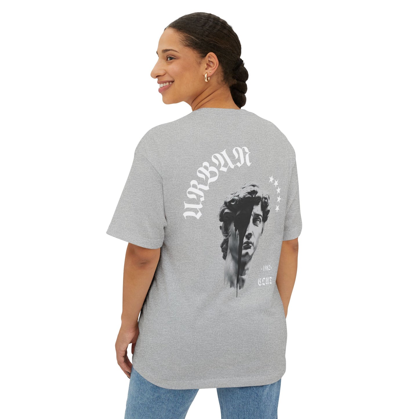 Camiseta Oversized Graphic 100% algodón, cuello redondo, con estampado [diseño unico]