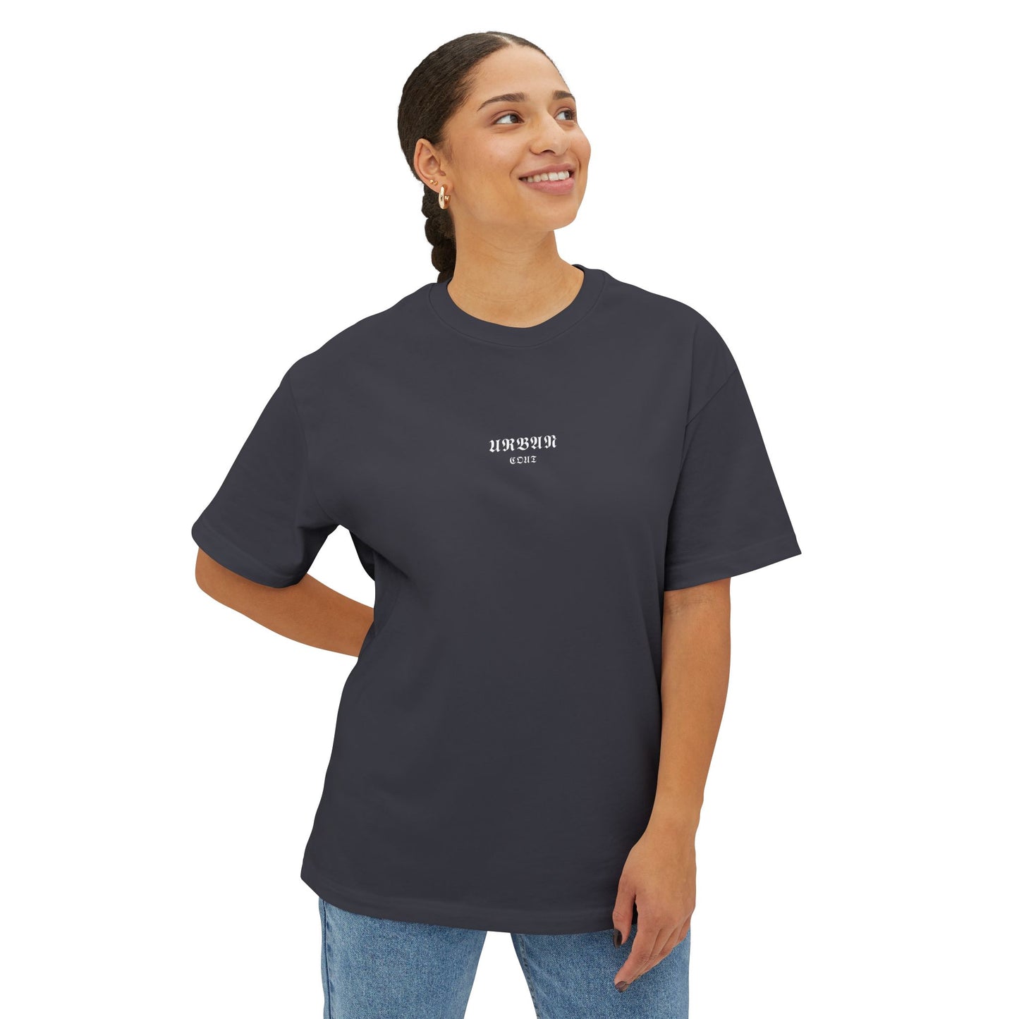 Camiseta Stylish Oversized 100% algodón, con estampado [diseño único], variedades de colores