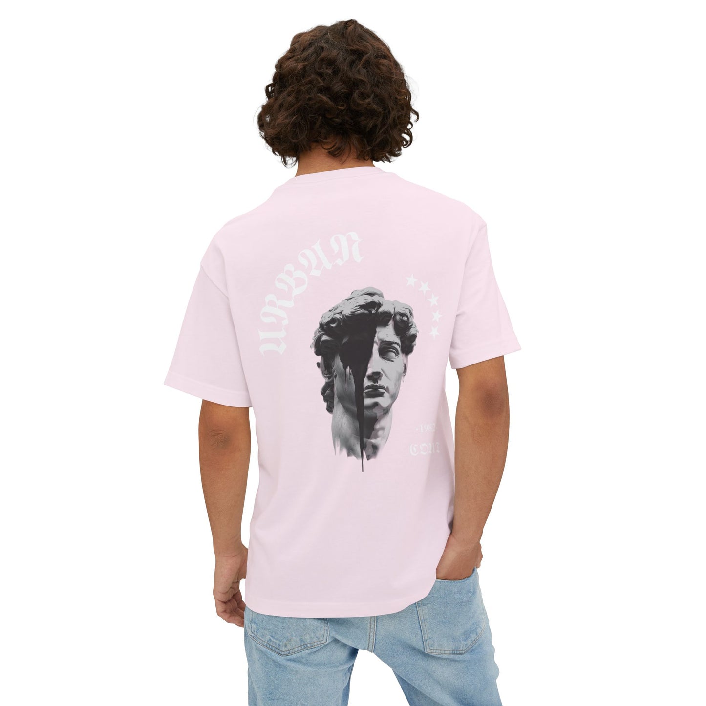 Camiseta Oversized Graphic 100% algodón, cuello redondo, con estampado [diseño unico]