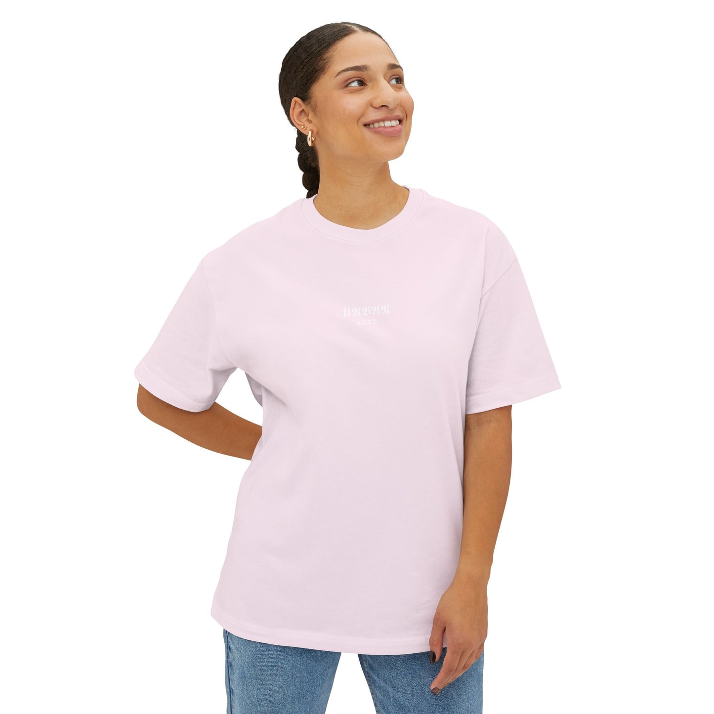 Camiseta Oversized Graphic 100% algodón, cuello redondo, con estampado [diseño unico]