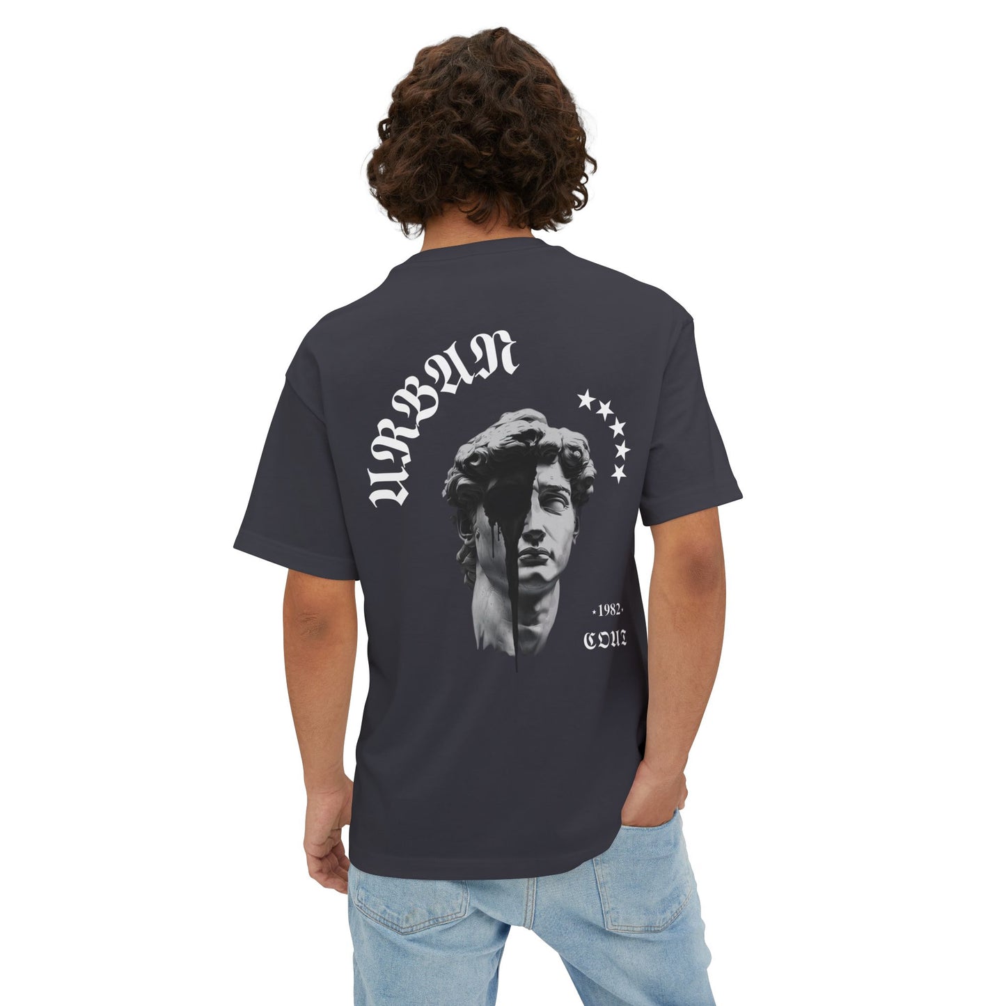 Camiseta Oversized Graphic 100% algodón, cuello redondo, con estampado [diseño unico]